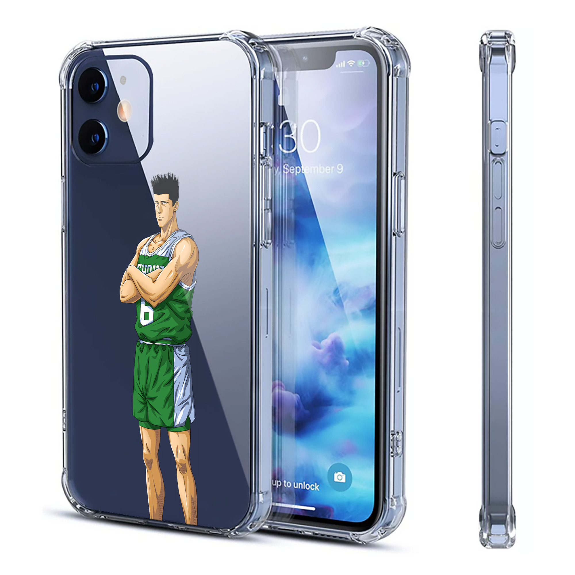 （画像用） SLAM DUNK／スラムダンク 【iPhone 12シリーズ対応】透明スマホケース（クリアソフトケース）